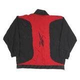 REEBOK Mens Red & Black Zip Jacket XL Polyester Blend Sportswear Casual Track