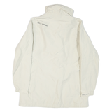 HELLY HANSEN Womens White Nylon Helly Tech Jacket M Zip Plain Lightweight