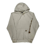 Carhartt Hoodie - Large Cream Cotton