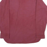 WOOLRICH Mens Maroon Cotton Shirt M Button Front Pockets Casual Classic Fit