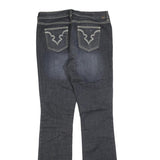 BUFFALO Womens Jeans Blue Slim Straight Denim Medium W30 L34 Stylish Stitching