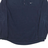 NIKE Mens Navy Blue Sports Pullover Plain Crew Neck Basic Knit XL Performance