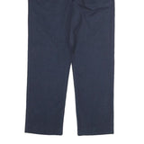 CALVIN KLEIN Mens Cotton Blend Navy Slim Straight Trousers W30 L30 Classic Zip