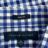 Tommy Hilfiger Checked Shirt - Large Blue Cotton