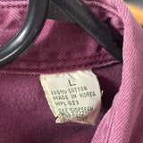 Levis Denim Shirt - Large Purple Cotton