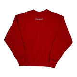 Disneyland Disney Cartoon Sweatshirt - Medium Red Cotton