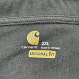 Carhartt Polo Shirt - 2XL Black Cotton