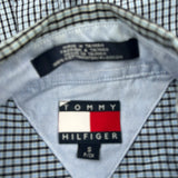 Tommy Hilfiger Checked Shirt - Small Blue Cotton