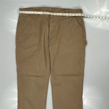 Carhartt Double Knee Carpenter Trousers - 40W 30L Brown Cotton