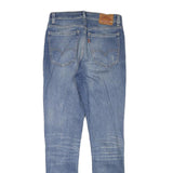LEVI'S Womens Blue Slim Skinny Denim Jeans W27 L30 Patchwork Cotton Blend Zip