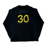 Golden State Warriors Majestic Nba Long Sleeve T-Shirt - XL Black Cotton
