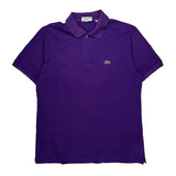 Lacoste Polo Shirt - Large Purple Cotton