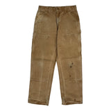 Carhartt Double Knee Carpenter Trousers - 32W 30L Brown Cotton