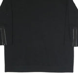 NIKE Womens Black Day Cotton Blend T-Shirt Dress Long Sleeve L Casual Sportswear