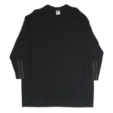 NIKE Womens Black Day Cotton Blend T-Shirt Dress Long Sleeve L Casual Sportswear