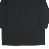 NIKE Womens Black Day Cotton Blend T-Shirt Dress Long Sleeve L Casual Sportswear