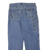 DICKIES Mens Regular Fit Blue Denim Jeans W34 L30 Cotton Blend Casual Workwear