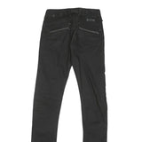 G-STAR Womens Jeans Black Regular Skinny Denim Medium W26 L34 Stylish Zip