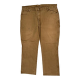 Dickies Double Knee Carpenter Trousers - 36W 29L Brown Cotton