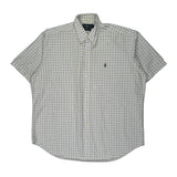 Blake Ralph Lauren Checked Short Sleeve Shirt - XL Blue Cotton