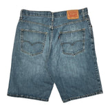 Levis Denim Shorts - 35W 11L Blue Denim