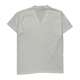 Blank Cal Cru Single Stitch T-Shirt - Large White Polyester