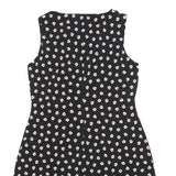 TOMMY HILFIGER Womens Black Floral Sleeveless Day Dress Polyester Blend M