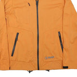 SHERPA Womens Orange Jacket L Polyester Blend Plain Zip Outdoor Casual