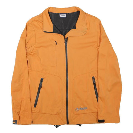 SHERPA Womens Orange Jacket L Polyester Blend Plain Zip Outdoor Casual
