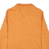 SHERPA Womens Orange Jacket L Polyester Blend Plain Zip Outdoor Casual