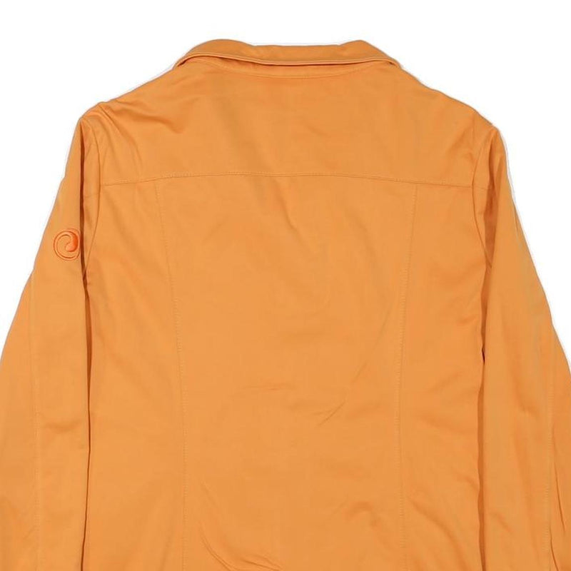 SHERPA Womens Orange Jacket L Polyester Blend Plain Zip Outdoor Casual