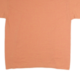 GILDAN Mens Orange T-Shirt XL Short Sleeve Crew Neck Plain Cotton Casual