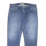 TOMMY HILFIGER Mens Jeans Blue Regular Straight Denim W40 L30 Classic Fit Zip