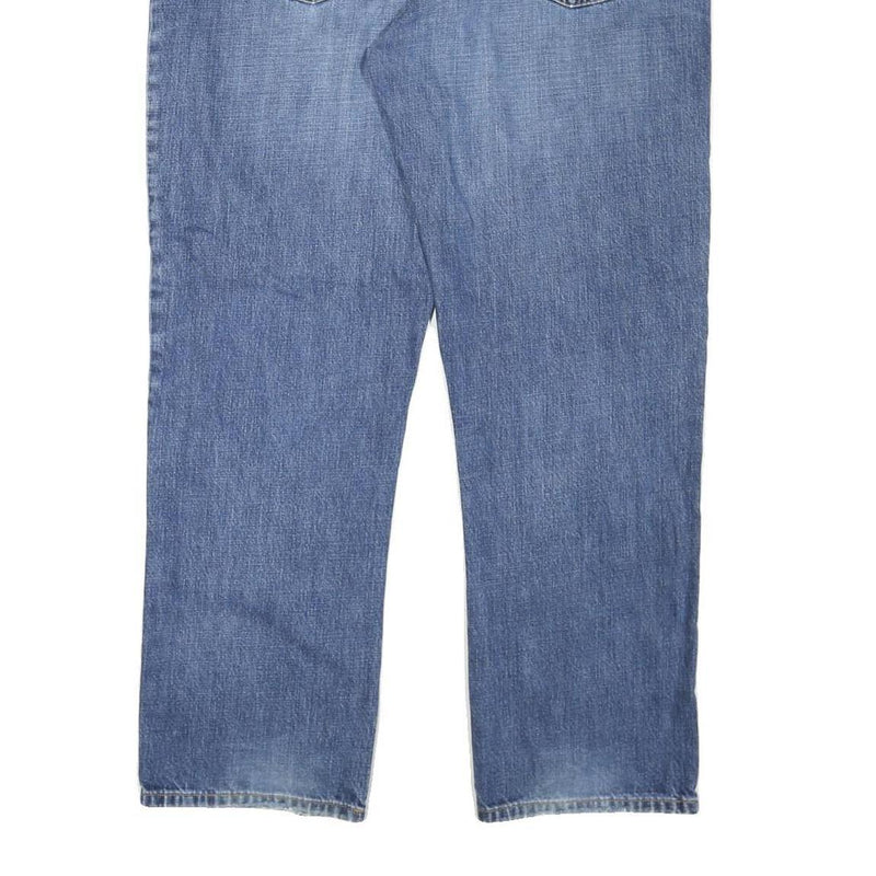 TOMMY HILFIGER Mens Jeans Blue Regular Straight Denim W40 L30 Classic Fit Zip