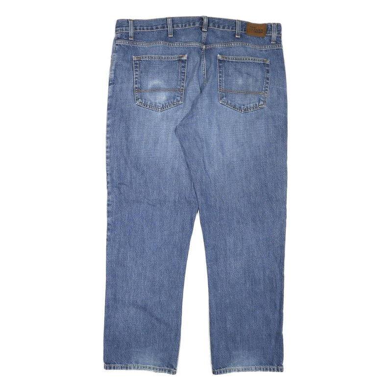TOMMY HILFIGER Mens Jeans Blue Regular Straight Denim W40 L30 Classic Fit Zip