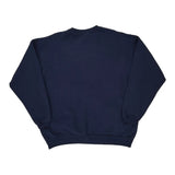90S Blank Hanes Sweatshirt - XL Navy Cotton Blend