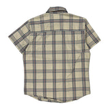 Ecko Unltd Checked Short Sleeve Shirt - Small Beige Cotton