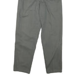 Womens Relaxed Fit Cotton Blend Grey Trousers W27 L29 Zip Closure Casual Wear