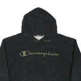 CHAMPION Womens Black Hoodie XL Pullover Logo Fleece Casual Sweater