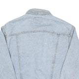 GOLDEN CYCLE Mens Blue Denim Jacket M Cotton Blend Button Closure Classic Fit
