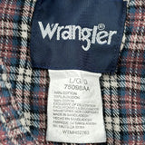 Wrangler Checked Flannel Shirt - Large Multicoloured Cotton