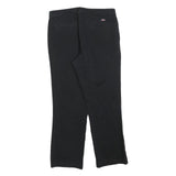 DICKIES Womens Cotton Blend Black Relaxed Straight Trousers W30 L28 Workwear