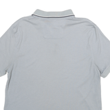 NAUTICA Mens Blue Short Sleeve Plain L Cotton Polo Shirt Classic Fit