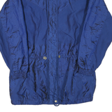 LAVON Womens Blue Jacket XL Polyester Blend Plain Zip Classic Fit