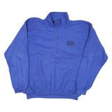 DUALCNTRL Mens Blue Jacket XL Polyester Blend Classic Fit Zip Pullover Casual