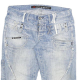 CIPO AND BAXX Mens Shorts Blue Casual Denim 2XL W36 Cotton Blend