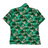 Malibu Surf Floral Hawaiian Shirt - XL Green Polyester