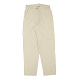 HS Womens Beige Regular Fit Straight Leg Trousers W26 L29 Polyester Blend Zip