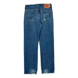 501 Levis Jeans - 32W 33L Blue Cotton