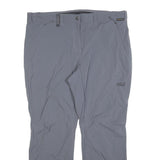 JACK WOLFSKIN Womens Regular Grey Trousers W40 L30 Zip Outdoor Activewear
